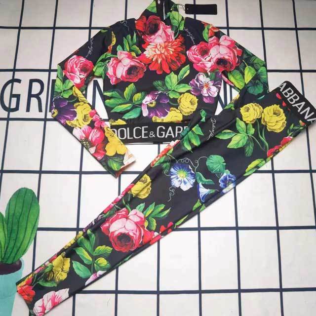 Floral Print Casual Tracksuit Set