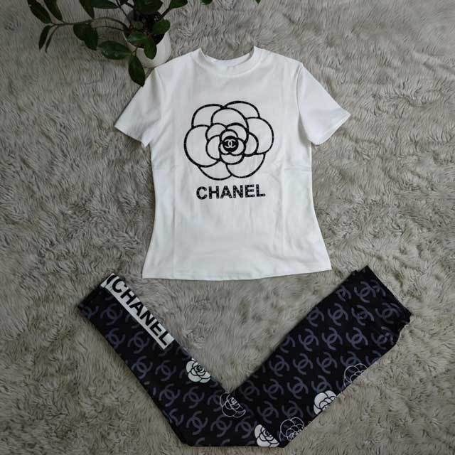 Short Sleeve Printed Tracksuit Set