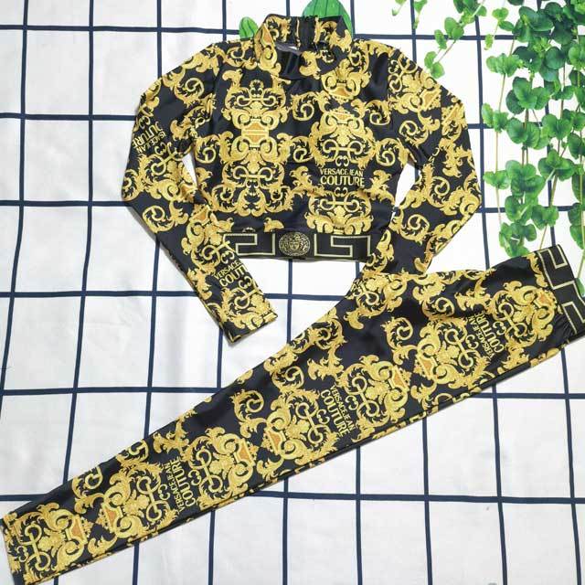 Fashion Print Casual Tracksuit Set