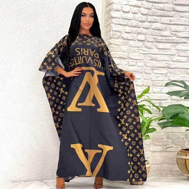 Printed Casual Cover-Up Maxi Dress