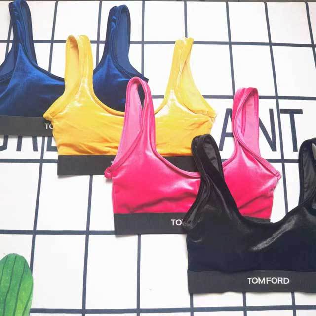 Velvet Bra Top Casual Tracksuit
