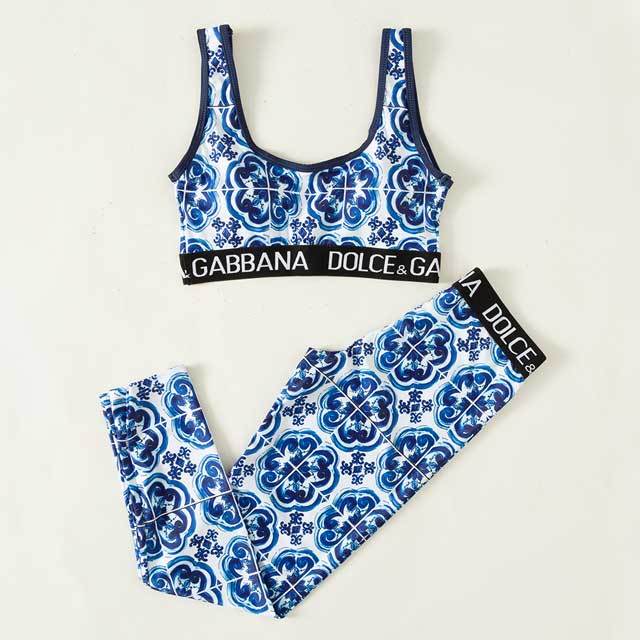Printed Tank Top Casual Tracksuit