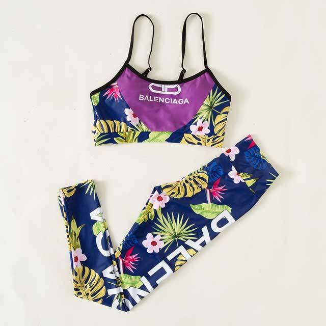 Floral Print Cami Top Tracksuit Set