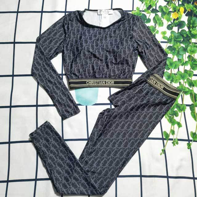 Long Sleeve Printed Skinny Tracksuit Set