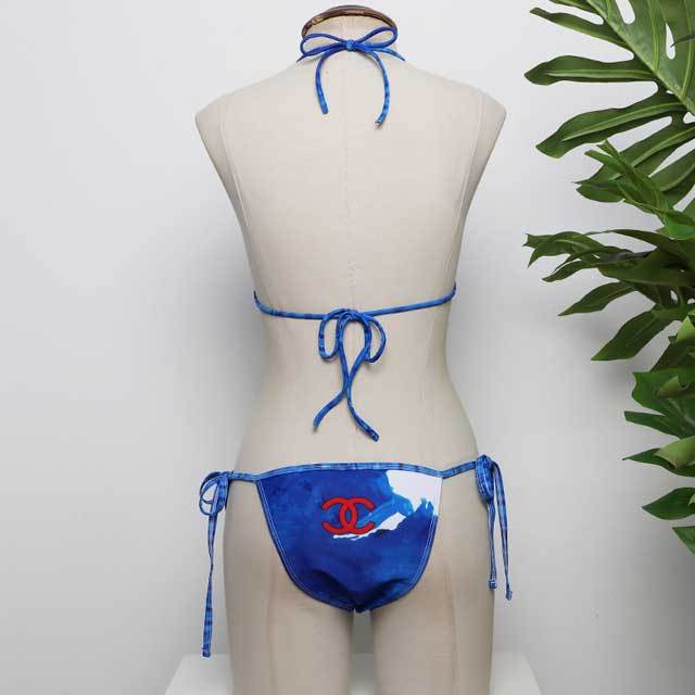 Tie Dye Strappy Bikini Swimsuit