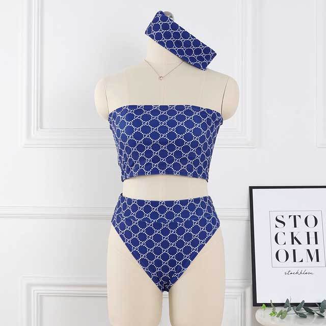 Printed Fashion Bandeau Bikini