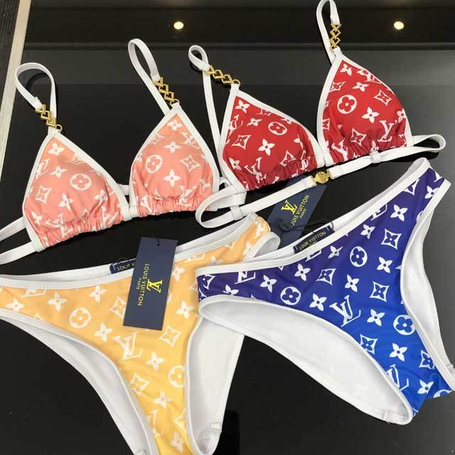 Color Block Fashion Bikini Set