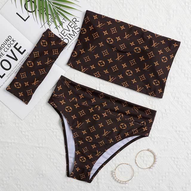 Printed Fashion Bandeau Bikini