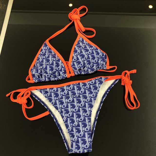 Printed Strappy Swimsuit Set