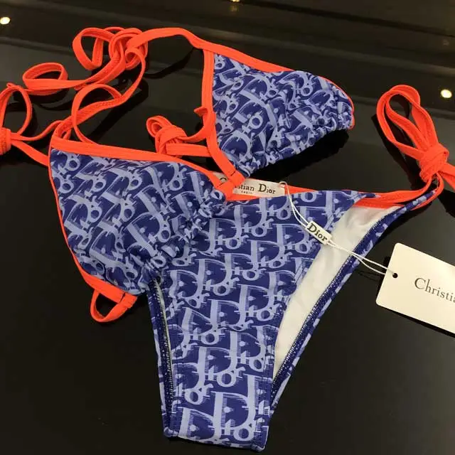 Printed Strappy Swimsuit Set
