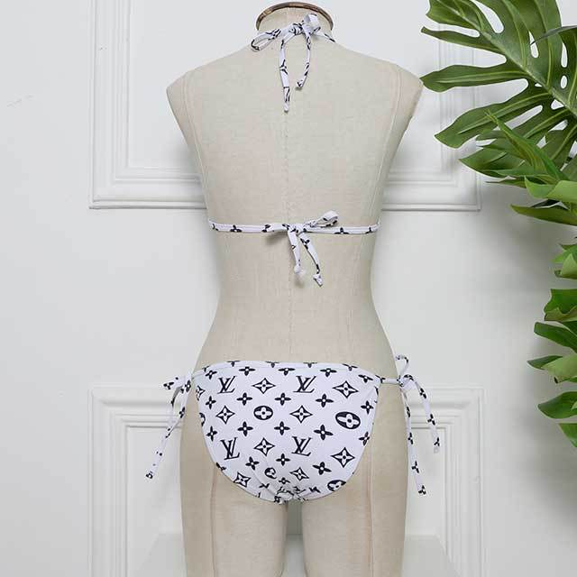 Printed Strappy Bikini Swimsuit