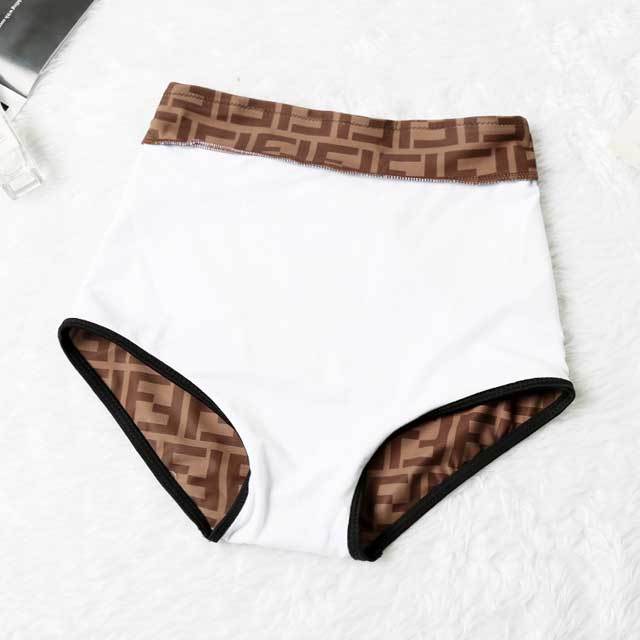Letter Print Fashion Bandeau Bikini