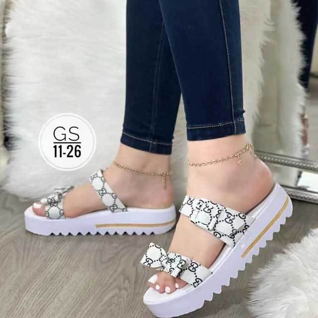 Buckle Strap Bowknot Beach Sandals