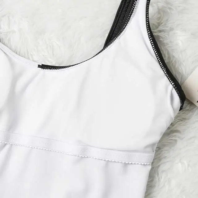 Color Block Backless One Piece
