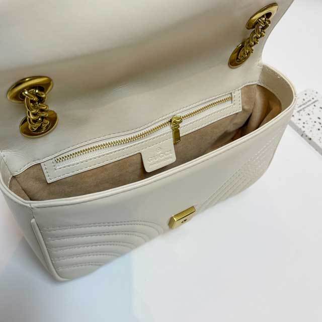 Gold Chain Ladies Leather Messenger Bag