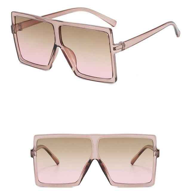 Large Square Frame Sunglasses