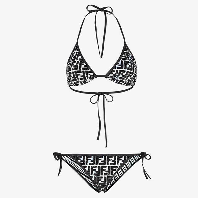 Letter Print Female Bathing Suit