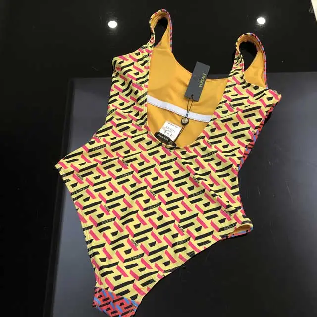 Fashion Printed Backless One Piece