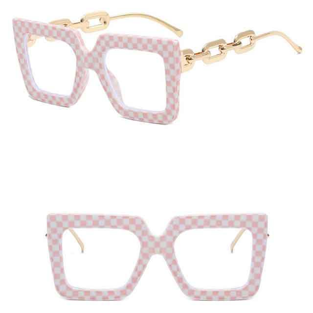 Square Frame Chains Design Sunglasses
