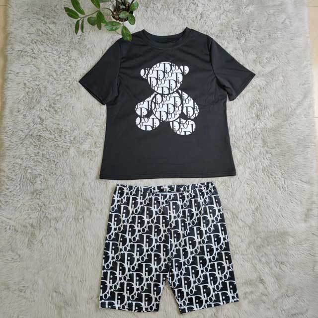 Plus Size Printed Two Piece Set