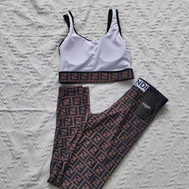 Letter Print Tank Top Skinny Tracksuit