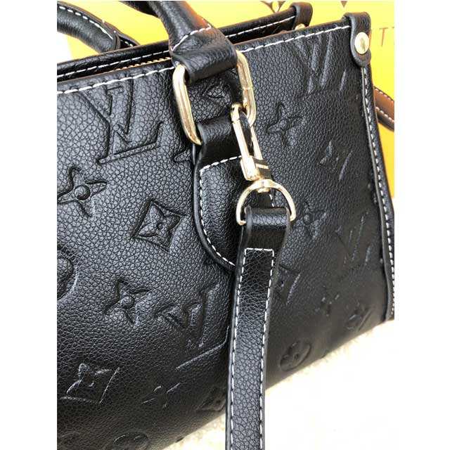 Leather Embossing Ladies Handbag