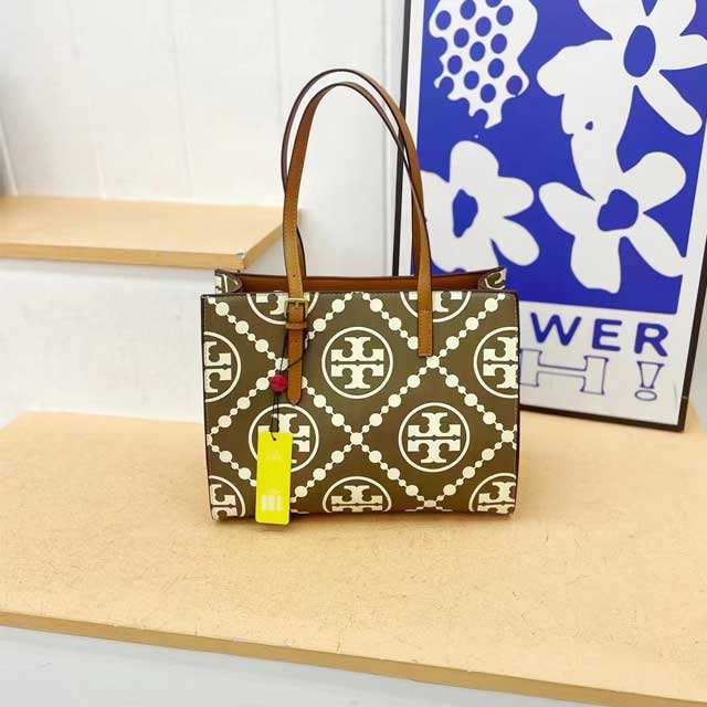 Printed Leather Crossbody Handbag