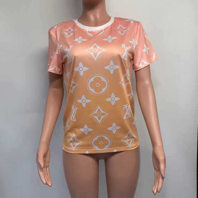 Fashion Letter Print Casual Tees