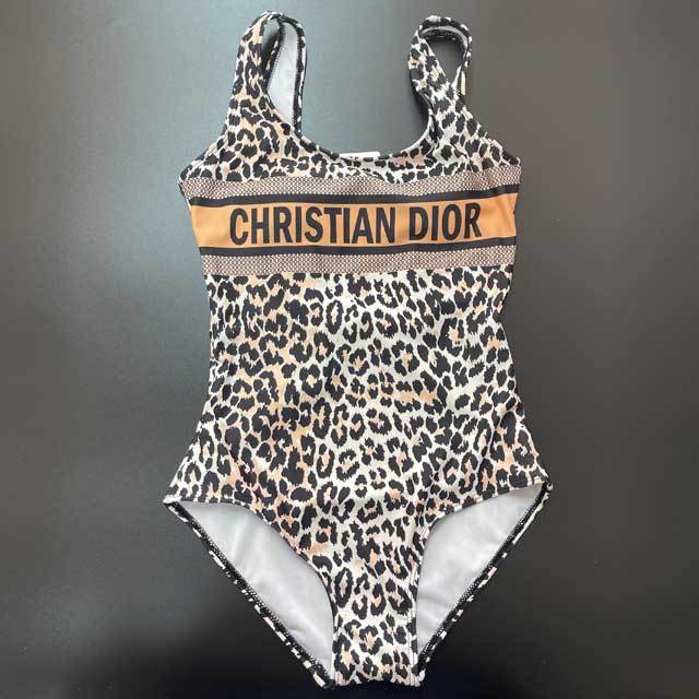 Leopard Print Backless One Piece