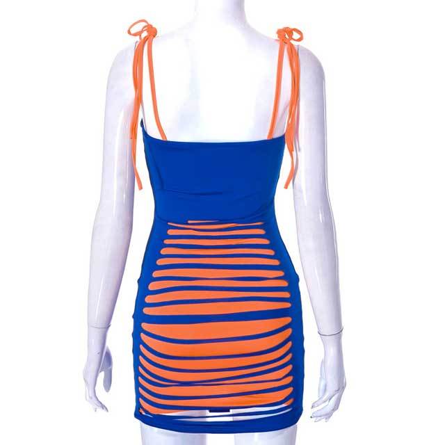 Hollow Out Design Tied Bodycon Dress