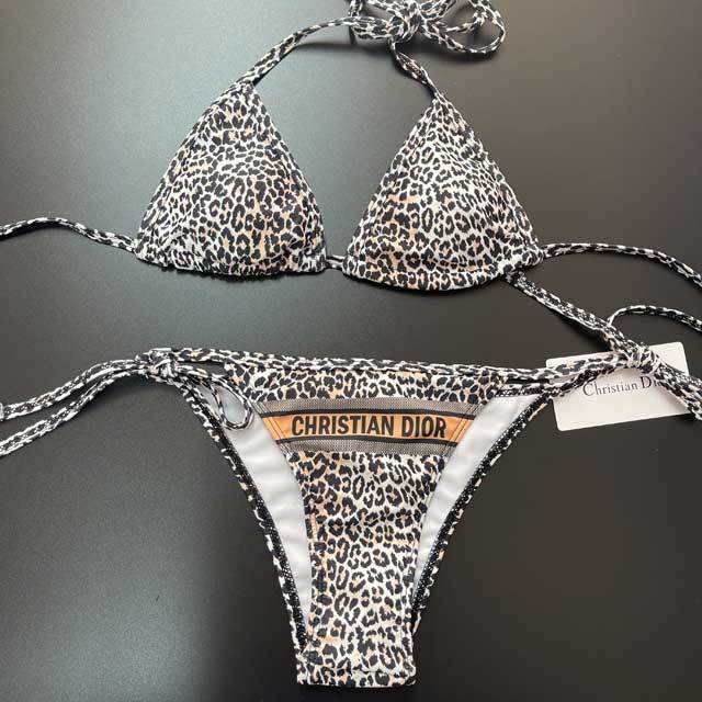 Leopard Print Strappy Swimsuit