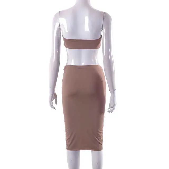 Printed Bodycon Skirt Set