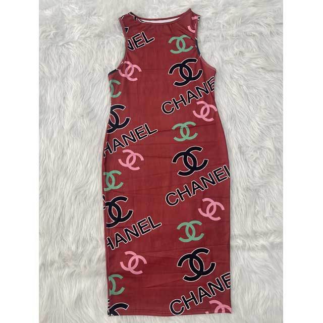 Plus Size Printed Bodycon Dress