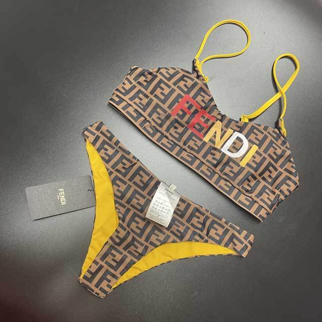 Letter Print Fashion Bikini Set