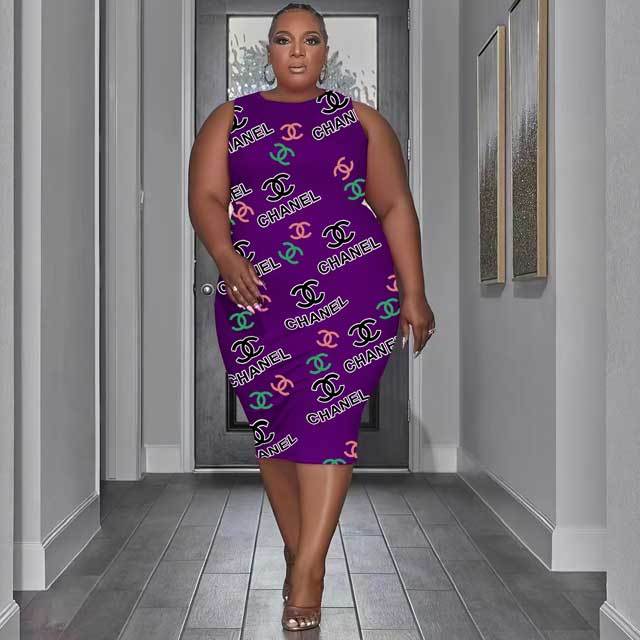 Plus Size Printed Bodycon Dress