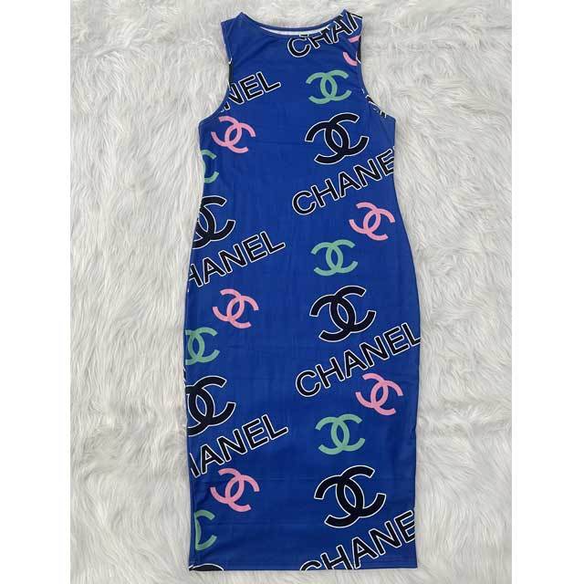 Plus Size Printed Bodycon Dress