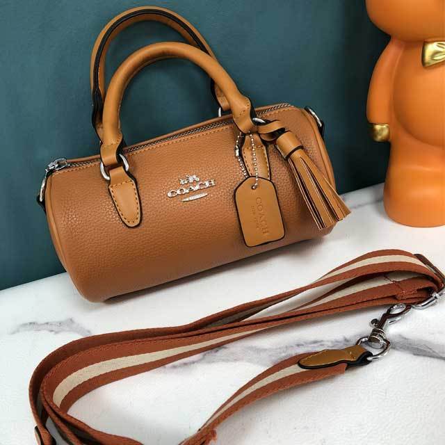 Women Leather Crossbody Boston Bag