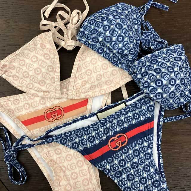 Printed Strappy Women Bathing Suit