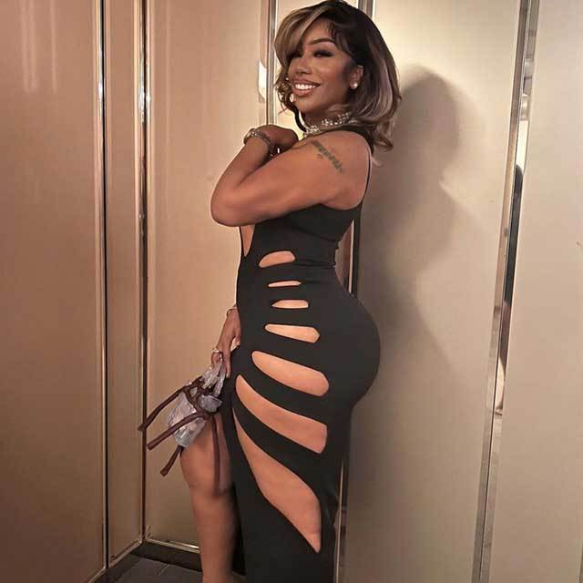 Hollow Out Slit Maxi Dress