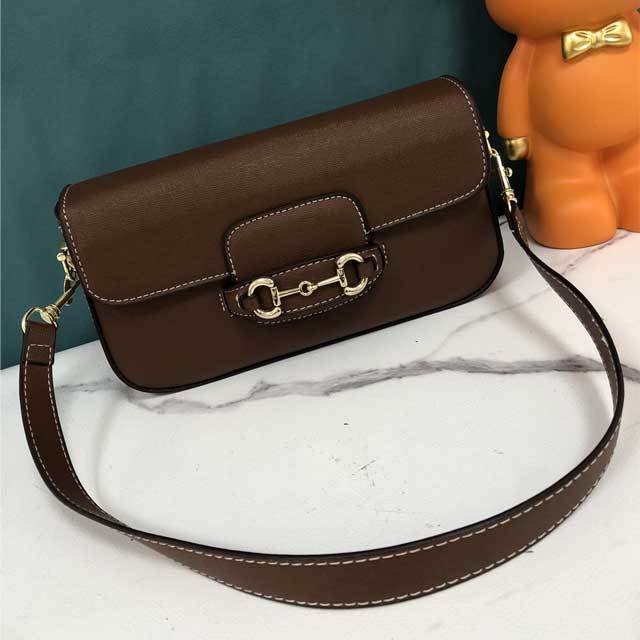 Gold Chain Leather Women Shoulder Bag