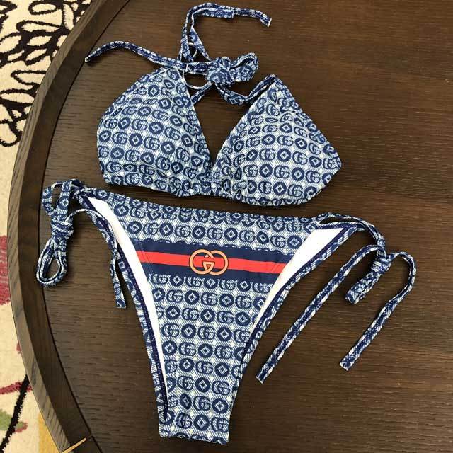 Printed Strappy Women Bathing Suit