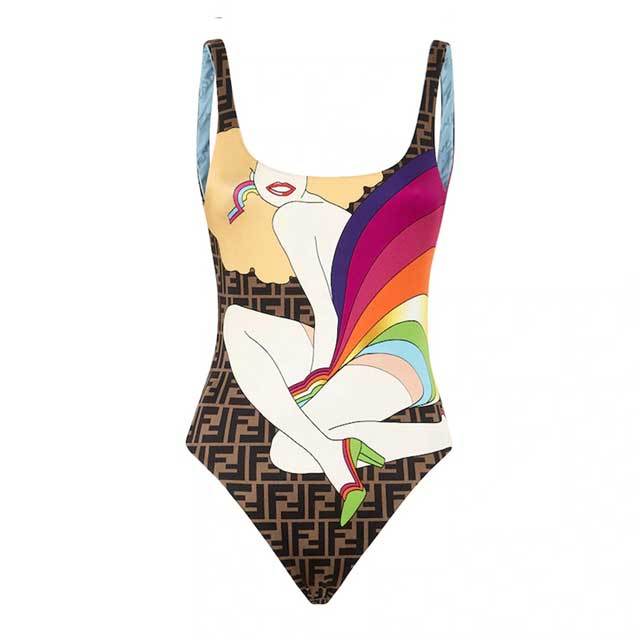 Printed Sleeveless One Piece
