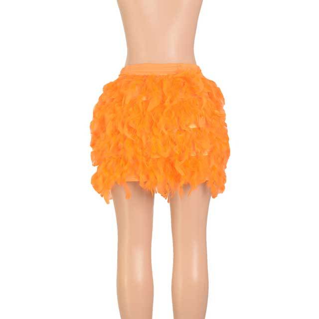 Feather Mini Skirt