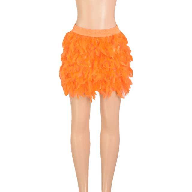 Feather Mini Skirt