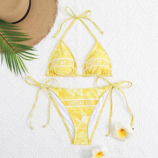 Chic Print Strappy Bikini Set