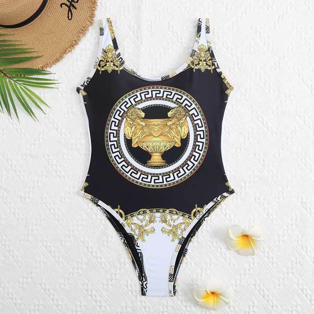 Printed Backless Fashion One Piece