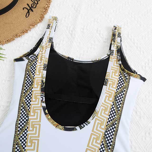Printed Backless Fashion One Piece