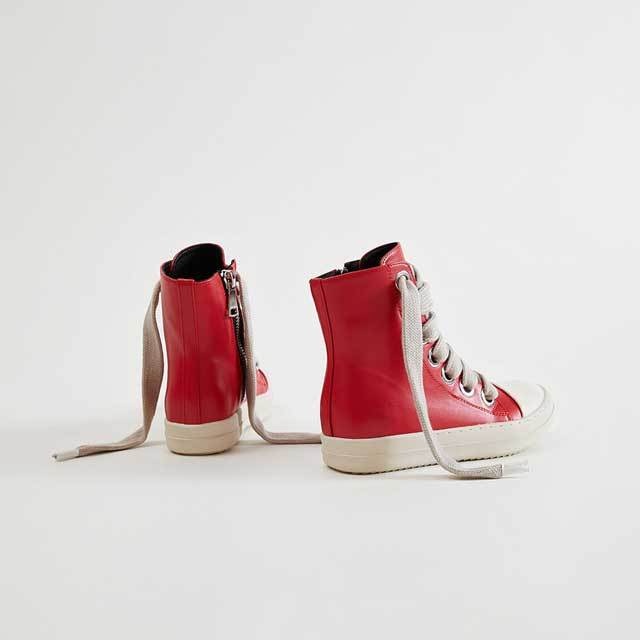 Big Lace-Up Fashion Leather Sneakers