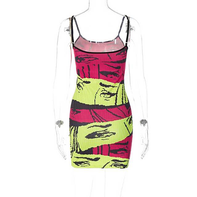 Printed Cami Bodycon Dress