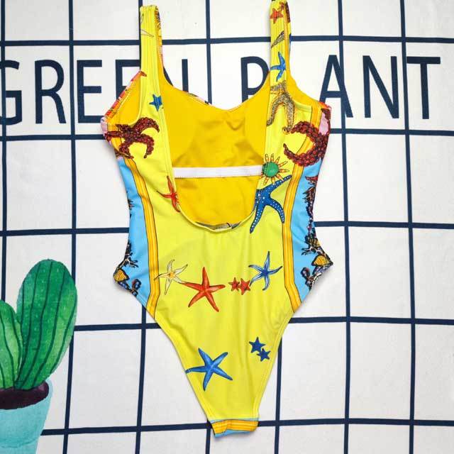 Printed Sleeveless Sexy One Piece
